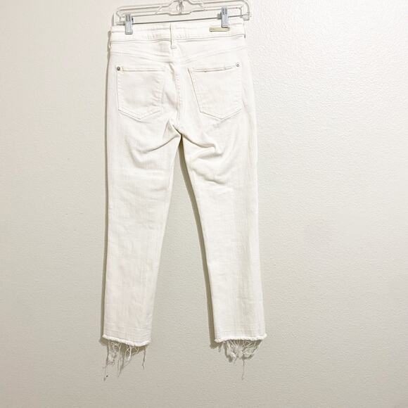 Anthropologie Pilcro white high rise flare jeans size 25 - Picture 2 of 9